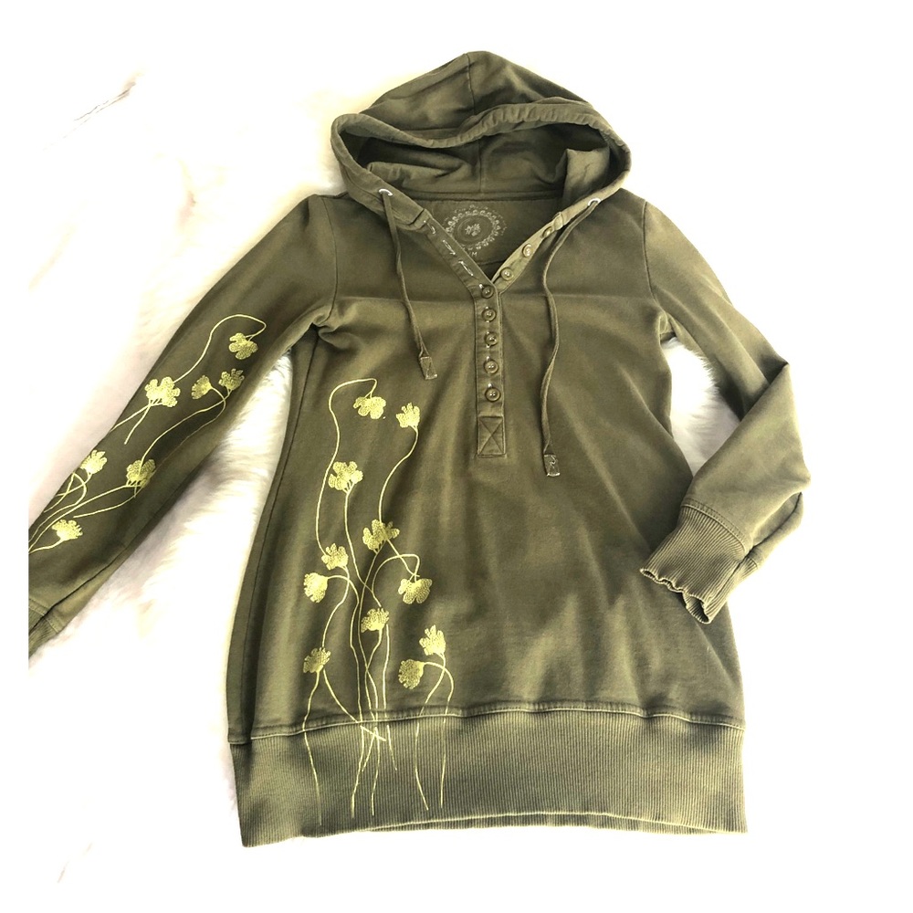 Free People Vintage Long Hoodie